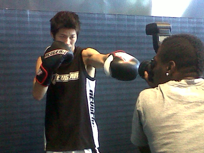 Hatsu Hioki photoshoot with Revgear before UFC137