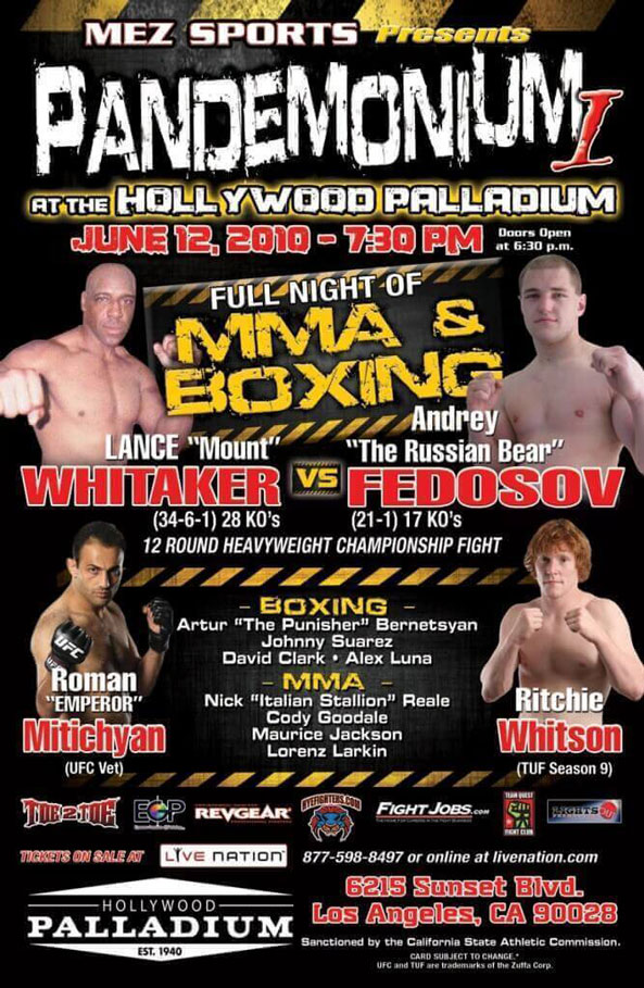 pandemonium mma event